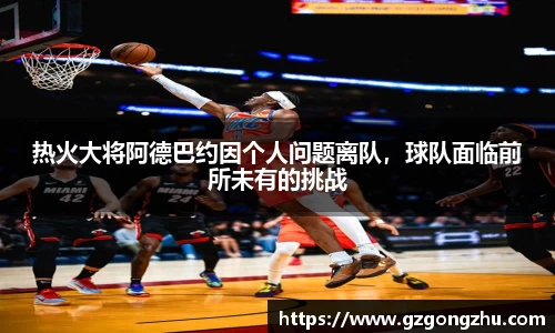 热火大将阿德巴约因个人问题离队，球队面临前所未有的挑战